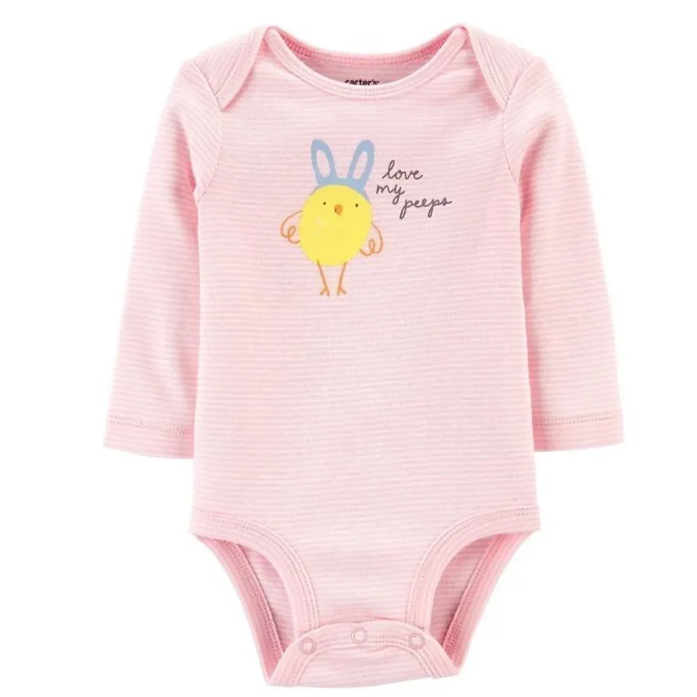 CARTER’S BABY 9M Easter Chick Bodysuit -“ LOVE MY PEEPS”